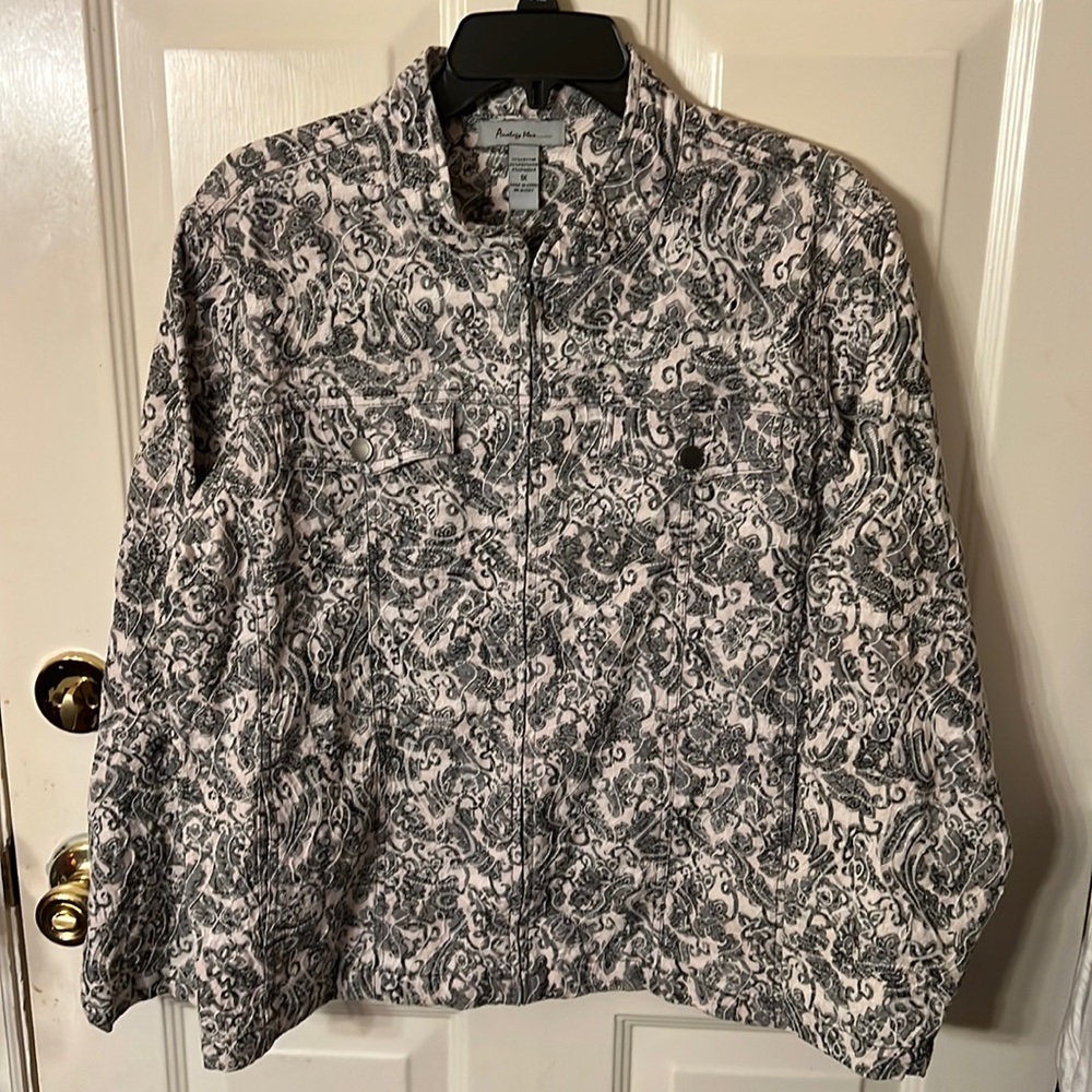 Womens Sz 1X Analogy Plus Jacket Blue/white